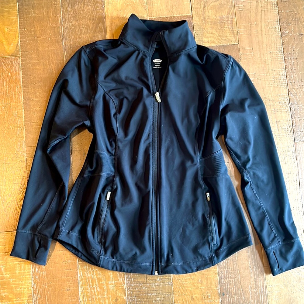 Old Navy Active Wear Women’s XL Black Full Zip Jacket Super Flattering